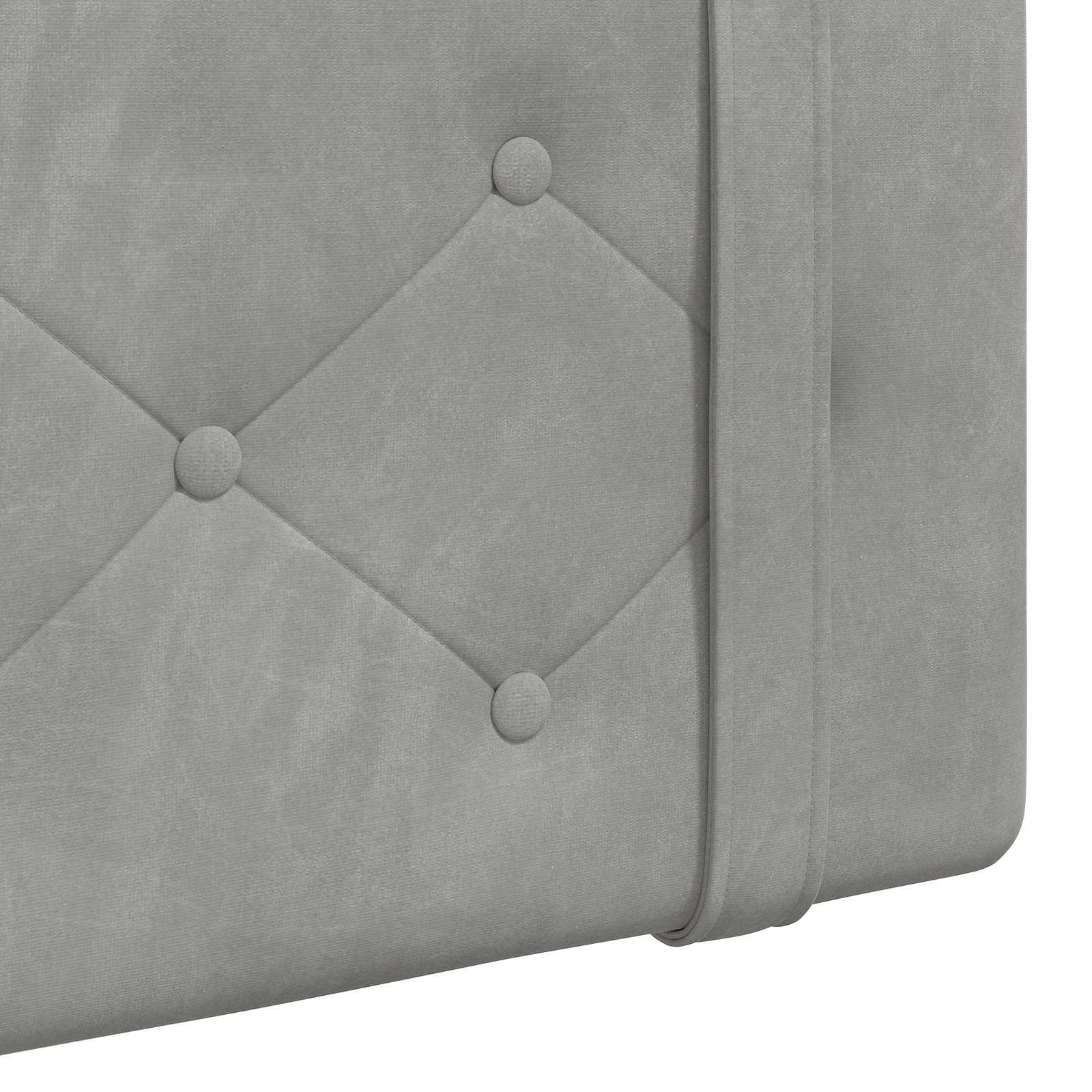 Testata appesa Grigio chiaro 210 x 55 x 5 cm Velluto 42031744