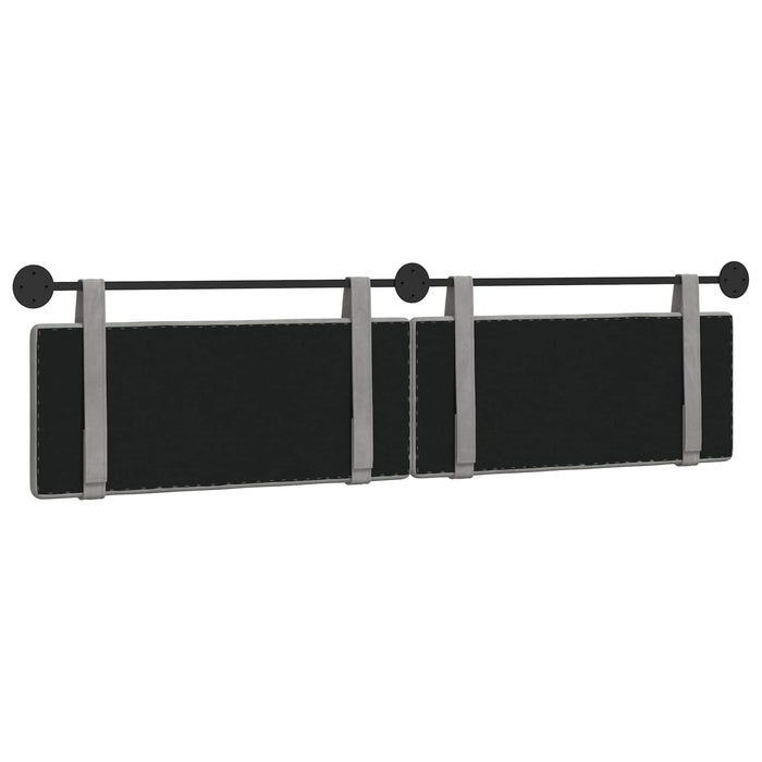 Testata appesa Grigio chiaro 210 x 55 x 5 cm Velluto 42031744