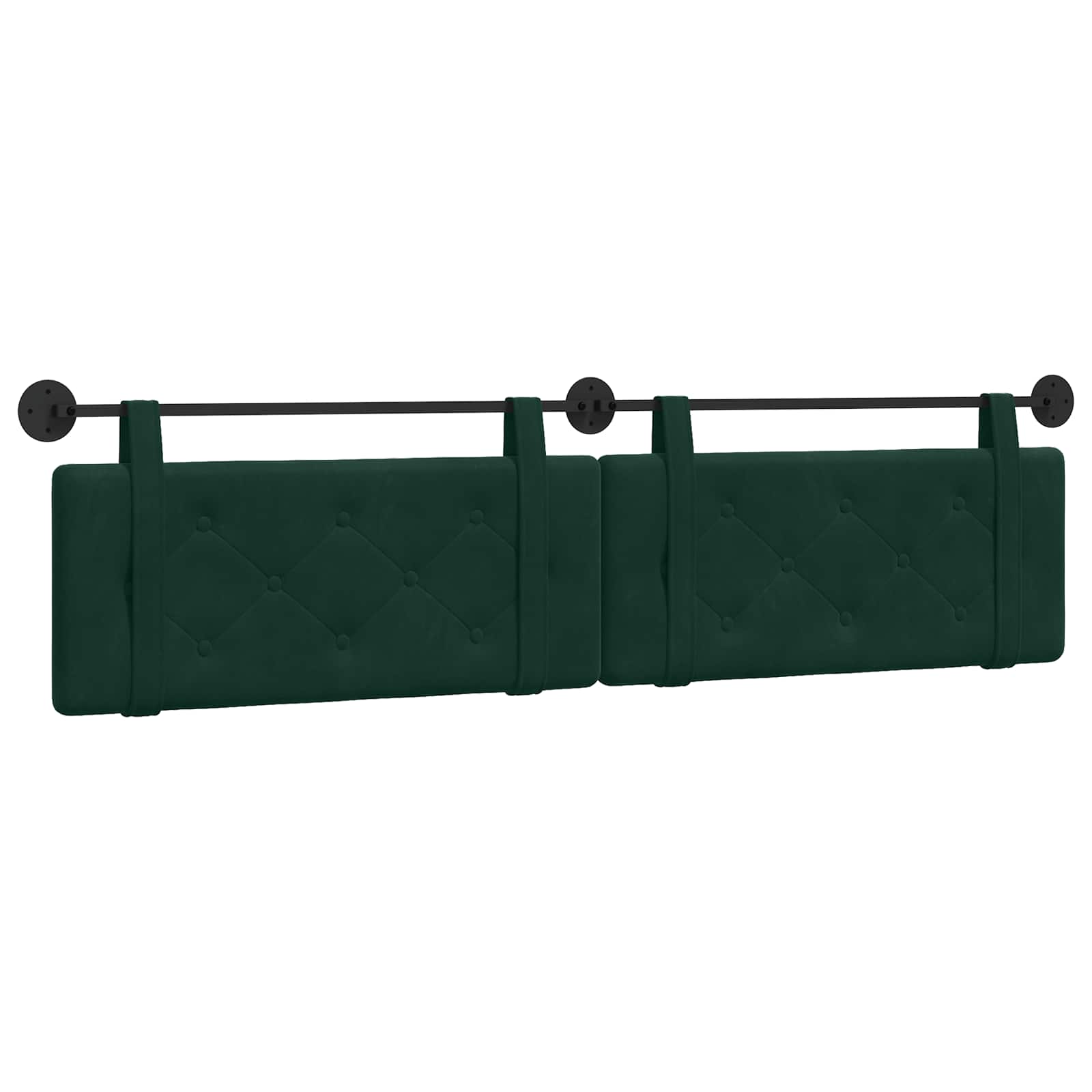 Testata appesa Verde Scuro 210 x 55 x 5 cm Velluto 42031746