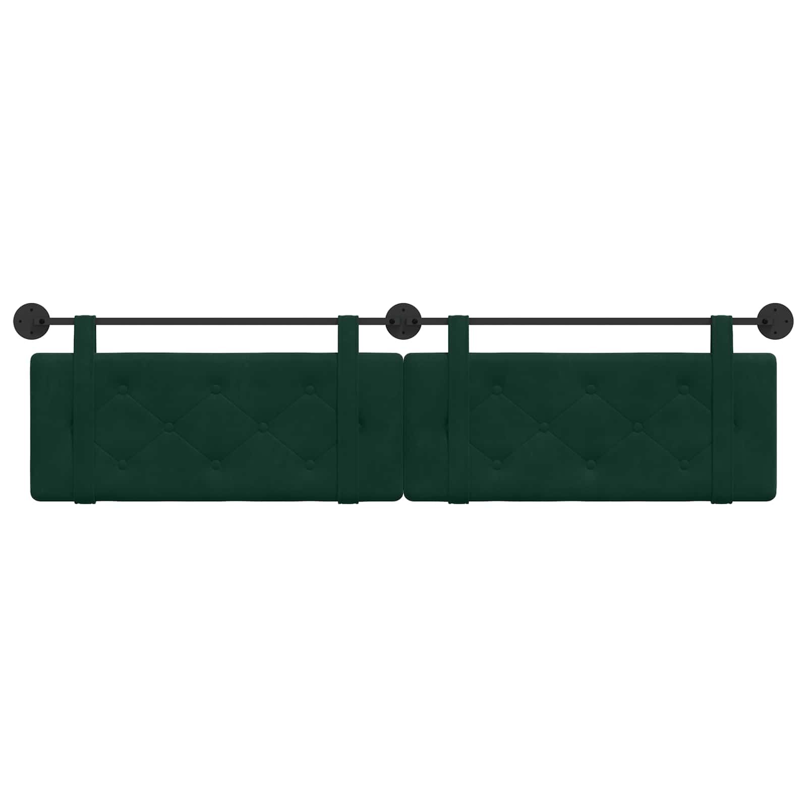 Testata appesa Verde Scuro 210 x 55 x 5 cm Velluto 42031746