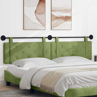 Testata appesa Verde chiaro 210 x 55 x 5 cm Velluto 42031747