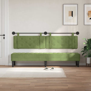 Testata appesa Verde chiaro 210 x 55 x 5 cm Velluto 42031747