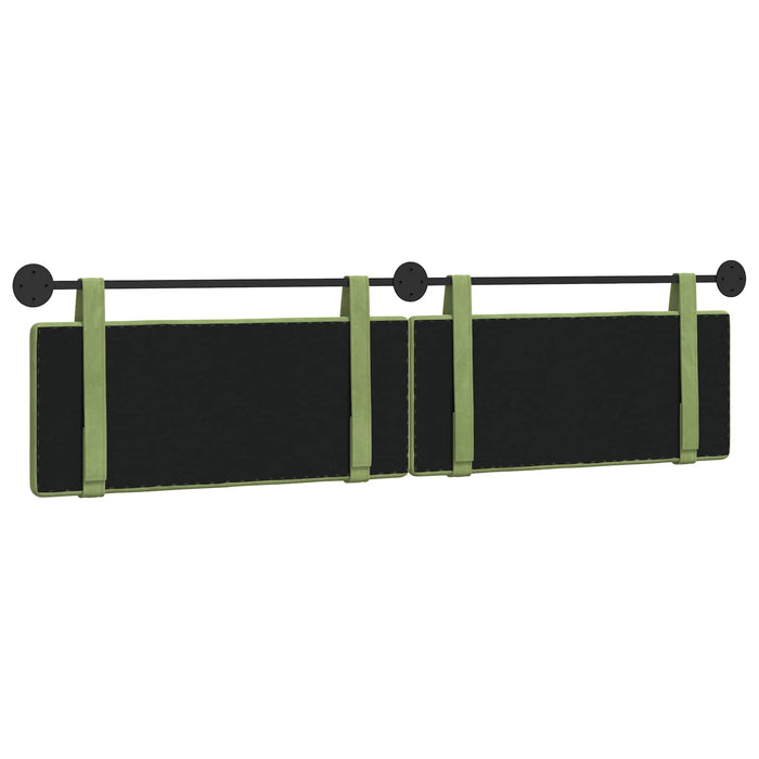 Testata appesa Verde chiaro 210 x 55 x 5 cm Velluto 42031747