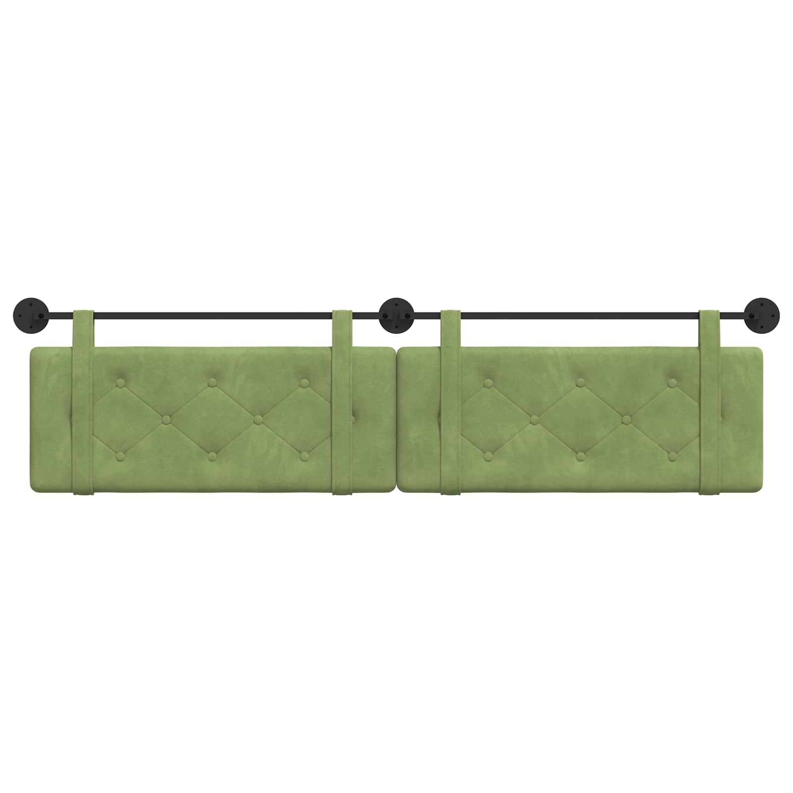 Testata appesa Verde chiaro 210 x 55 x 5 cm Velluto 42031747