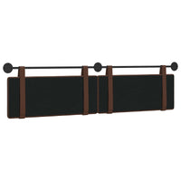 Testiera Montata a Muro 2 pcs Marrone 200 x 5 x 40 cm 42031760