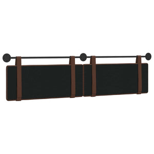 Testiera Montata a Muro 2 pcs Marrone 200 x 5 x 40 cm 42031760