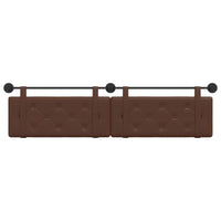 Testiera Montata a Muro 2 pcs Marrone 200 x 5 x 40 cm 42031760
