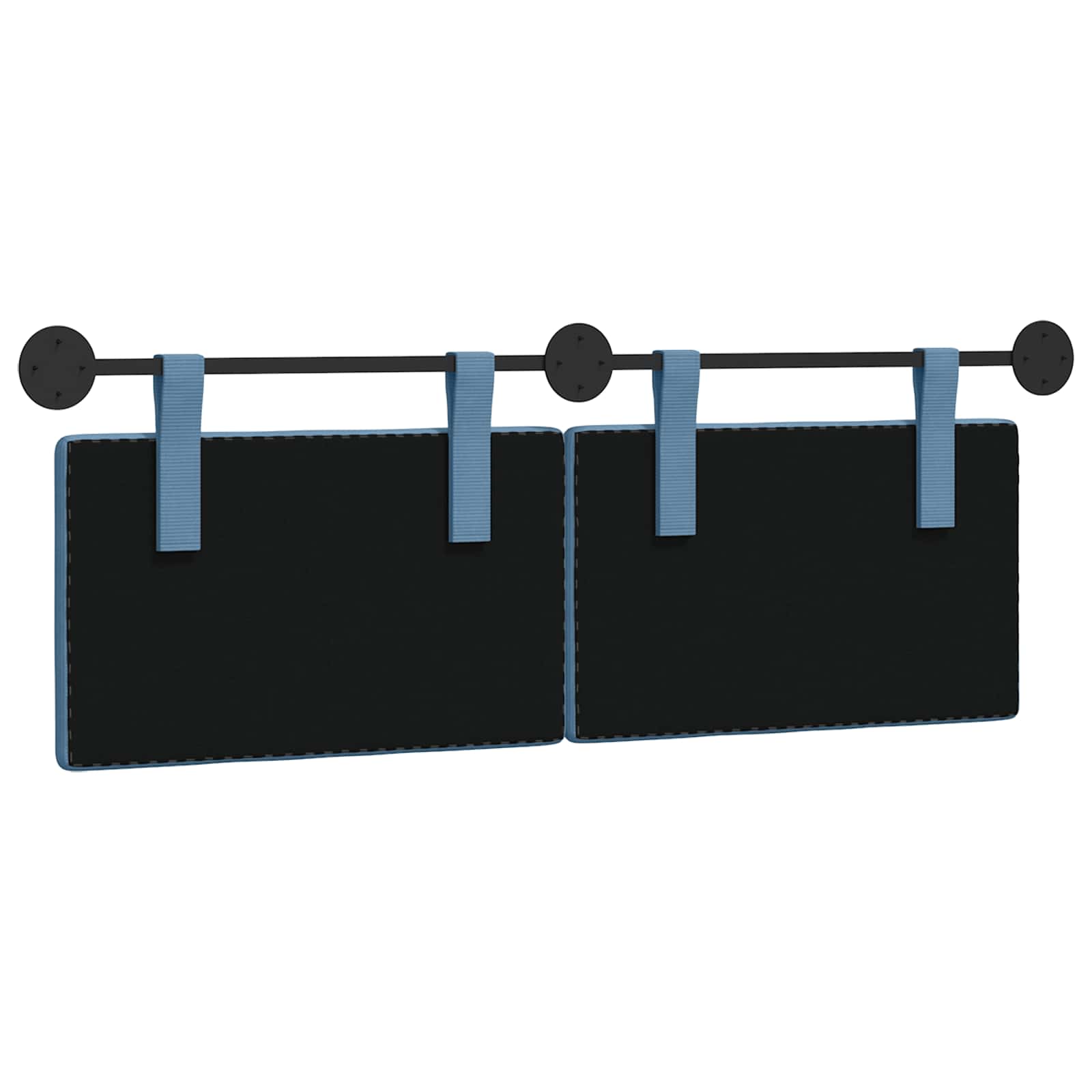 Testata appesa Tinta unita Blu 150 x 55 x 5 cm Tessuto in Cords 42031810