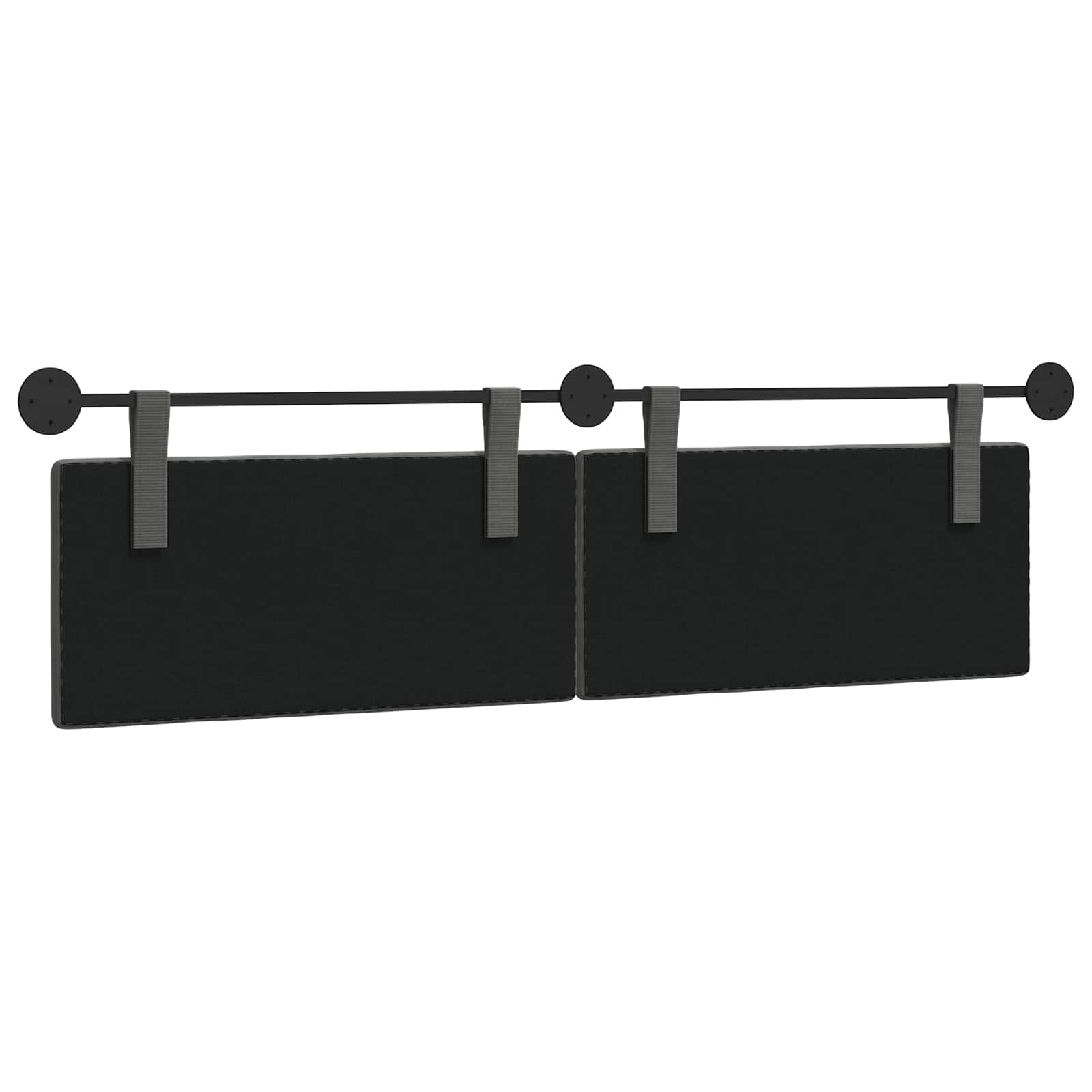 Testata appesa Grigio scuro 170 x 55 x 5 cm Tessuto in Cords 42031817