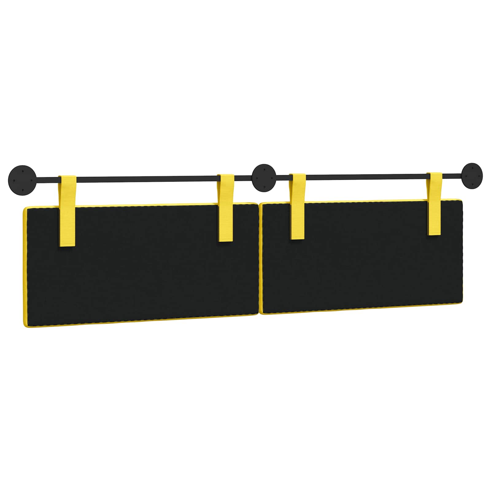 Testata appesa Giallo Chiaro 170 x 55 x 5 cm Tessuto in Cords 42031822