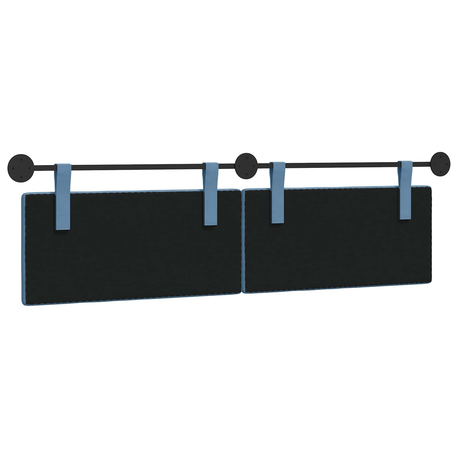 Testata appesa Tinta unita Blu 190 x 55 x 5 cm Tessuto in Cords 42031828