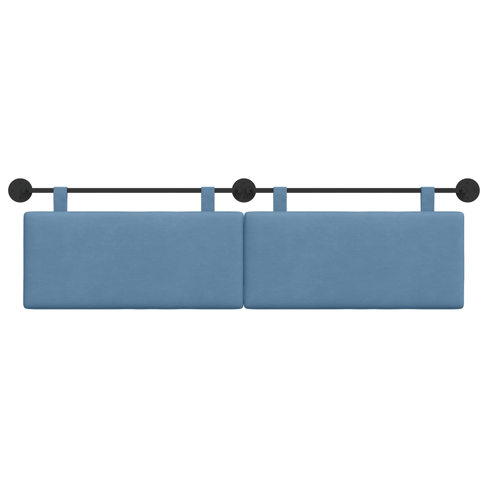 Testata appesa Tinta unita Blu 190 x 55 x 5 cm Tessuto in Cords 42031828
