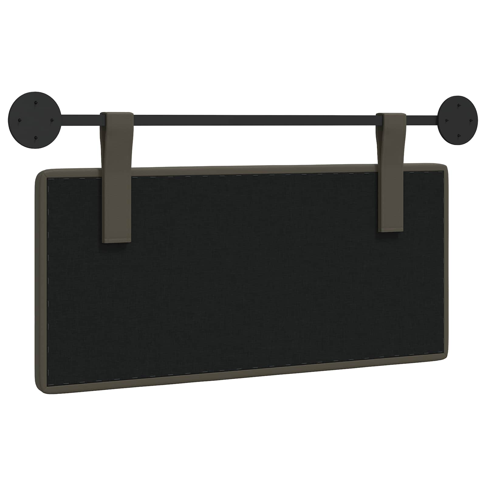 Testata appesa Grigio 100 x 55 x 5 cm Pelle Sintetica 42031879