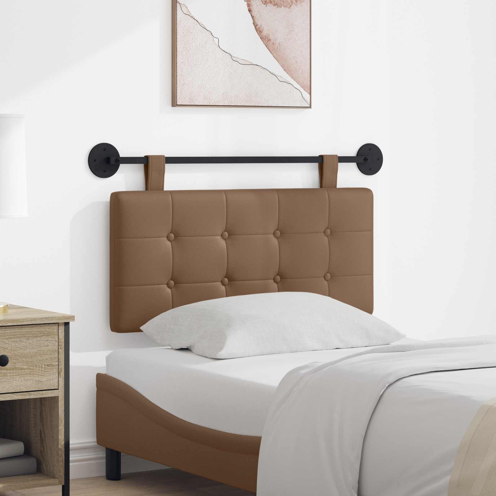 Testata appesa Cappuccino 100 x 55 x 5 cm Pelle Sintetica 42031882