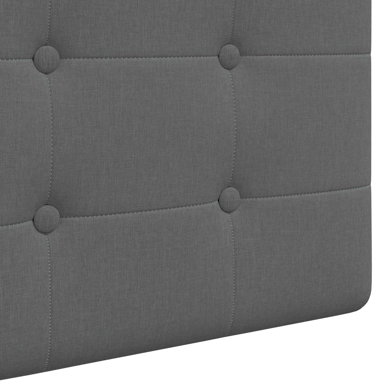 Testata appesa Grigio scuro 170 x 55 x 5 cm Tessuto 42031950