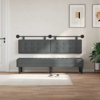 Testata appesa Grigio scuro 170 x 55 x 5 cm Tessuto 42031950