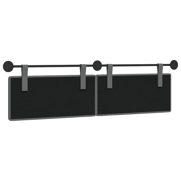 Testata appesa Grigio scuro 170 x 55 x 5 cm Tessuto 42031950