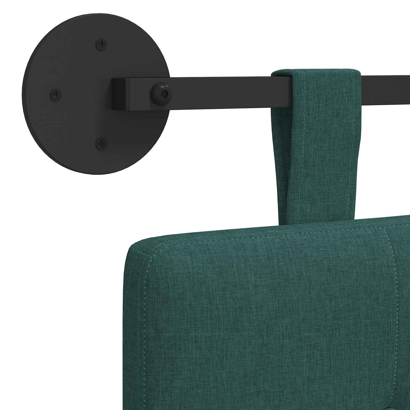 Testata appesa Verde Scuro 170 x 55 x 5 cm Tessuto 42031954