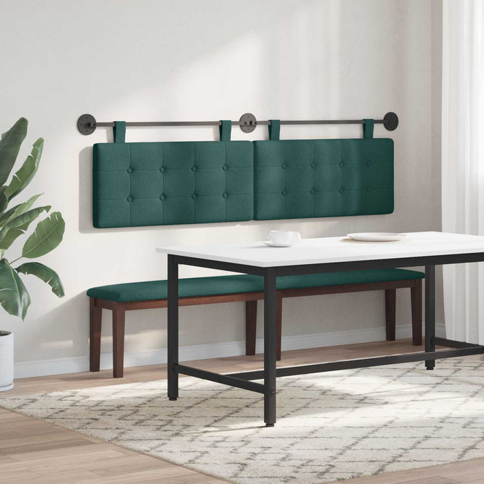 Testata appesa Verde Scuro 170 x 55 x 5 cm Tessuto 42031954