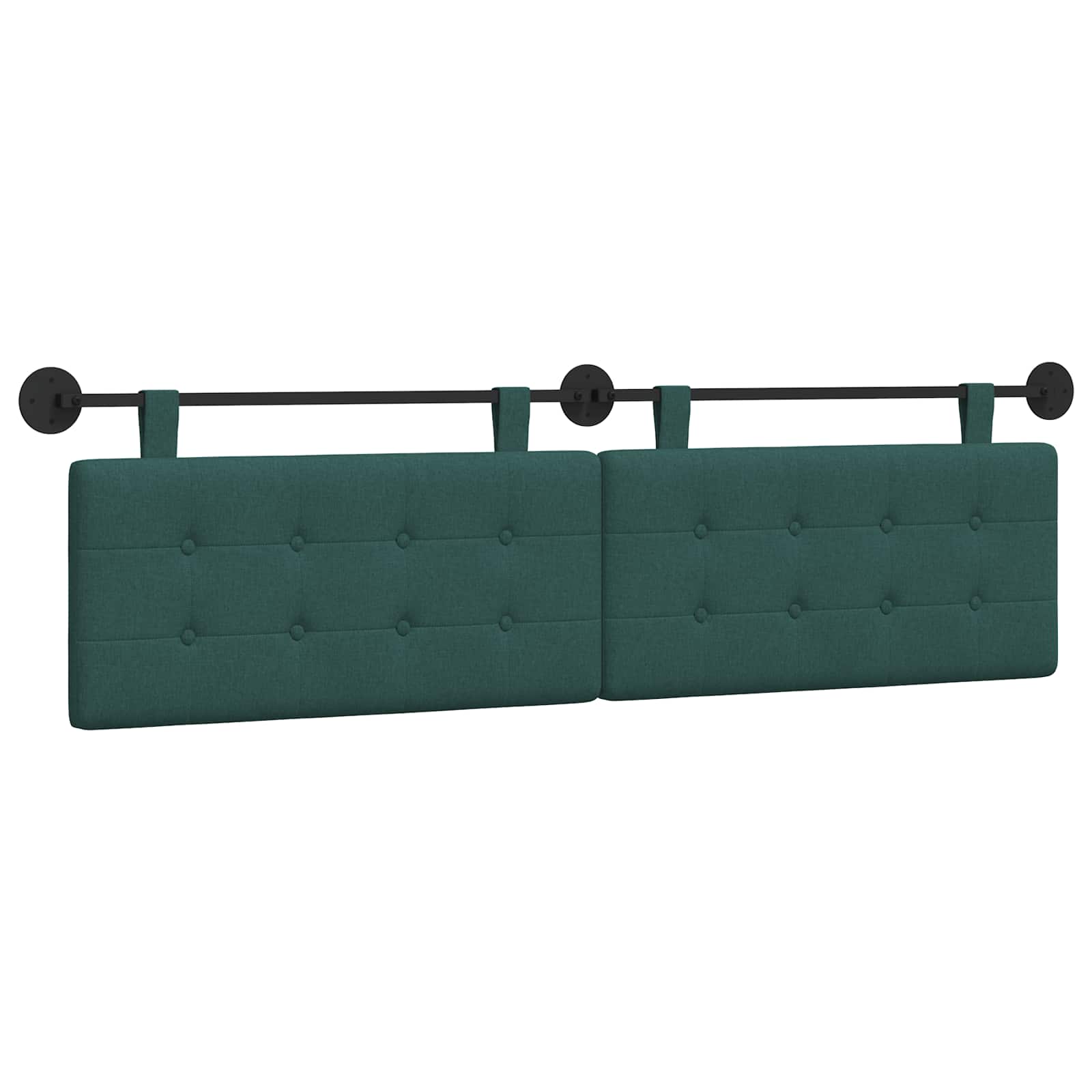 Testata appesa Verde Scuro 170 x 55 x 5 cm Tessuto 42031954