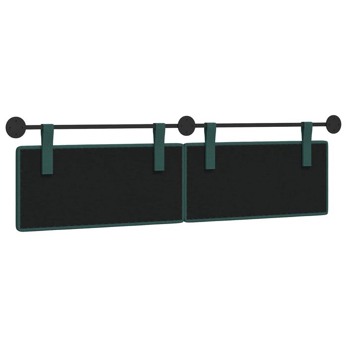 Testata appesa Verde Scuro 170 x 55 x 5 cm Tessuto 42031954