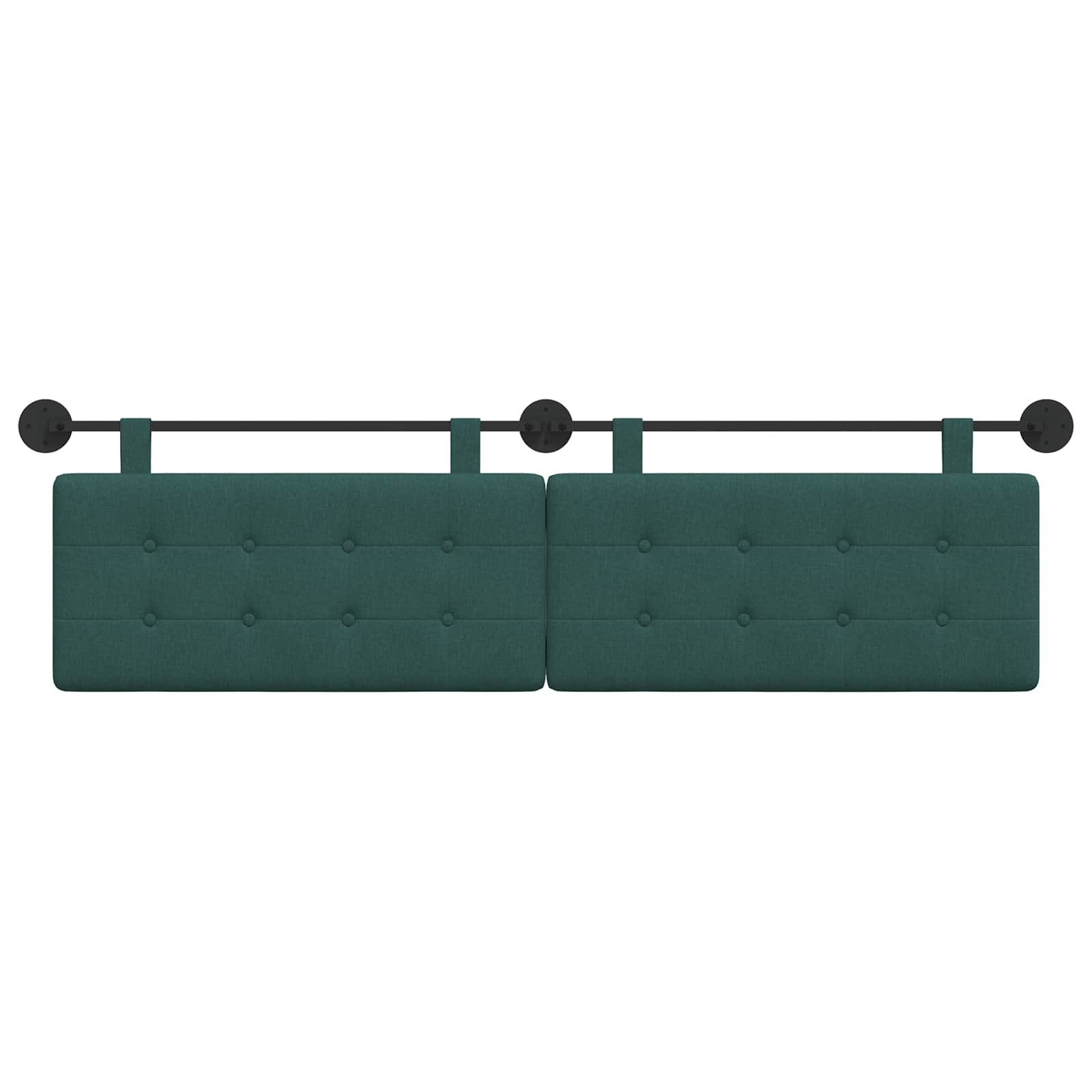 Testata appesa Verde Scuro 170 x 55 x 5 cm Tessuto 42031954
