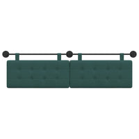 Testata appesa Verde Scuro 170 x 55 x 5 cm Tessuto 42031954