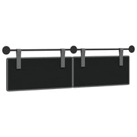 Testata appesa Grigio scuro 190 x 55 x 5 cm Tessuto 42031971