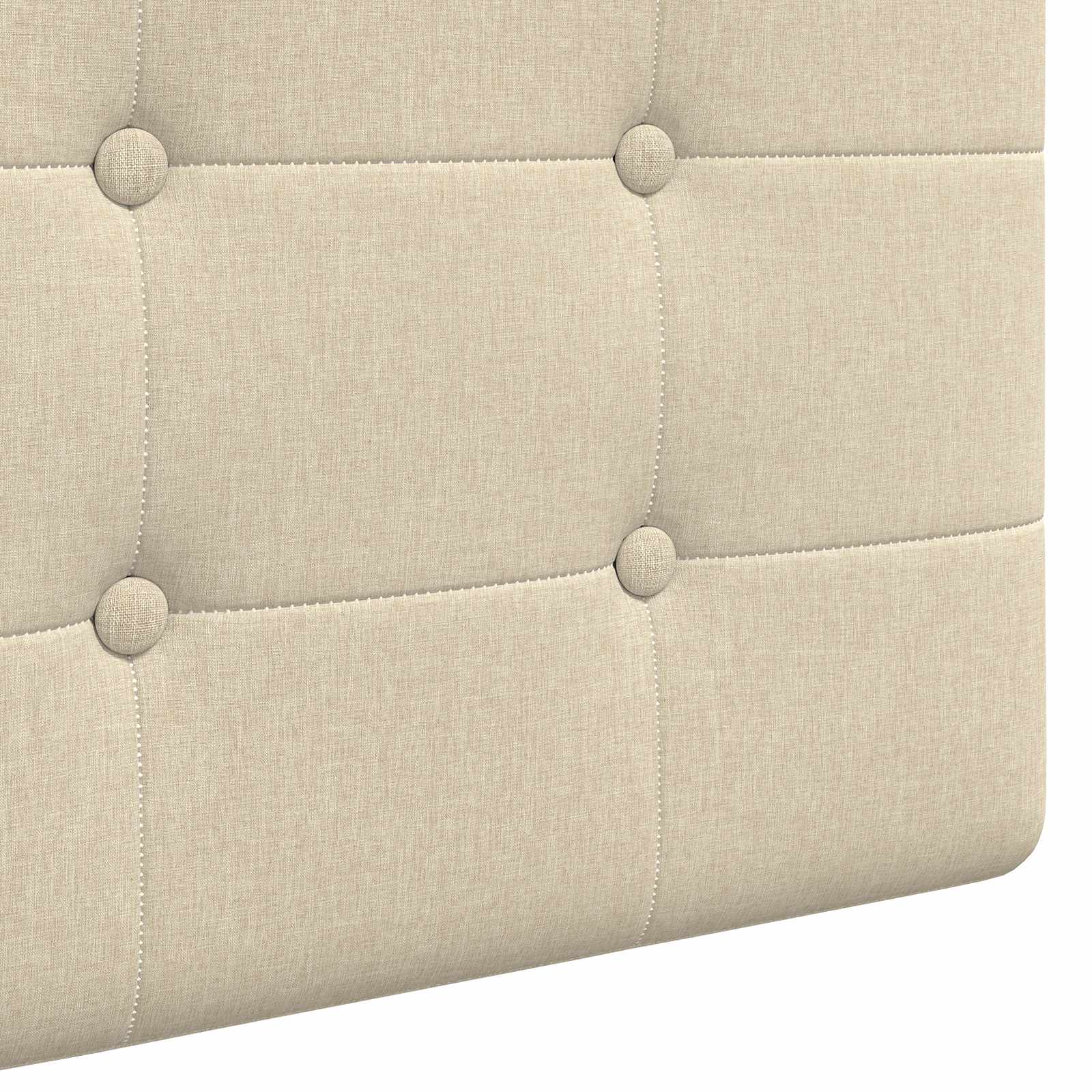 Testata appesa Montaggio a parete 2 pcs Crema Tessuto 42031977