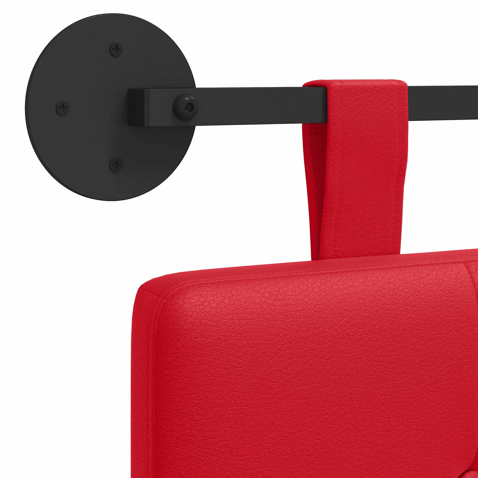 Testata appesa Rosso 210 x 55 x 5 cm Pelle Sintetica 42032007