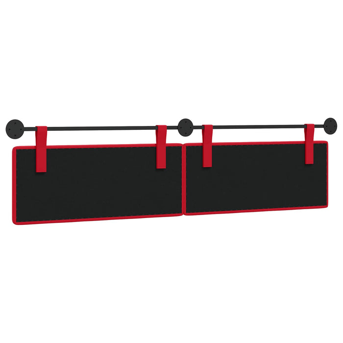 Testata appesa Rosso 210 x 55 x 5 cm Pelle Sintetica 42032007