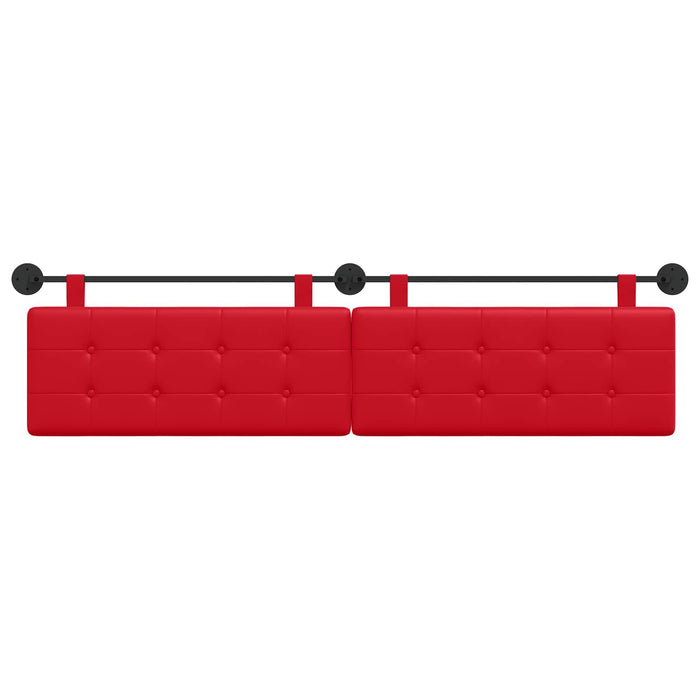 Testata appesa Rosso 210 x 55 x 5 cm Pelle Sintetica 42032007
