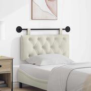 Testata appesa Montaggio a parete Crema 90 x 55 x 7 cm Velluto 42032033