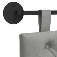 Testata appesa Grigio chiaro 100 x 55 x 7 cm Velluto 42032052