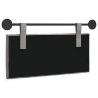 Testata appesa Grigio chiaro 100 x 55 x 7 cm Velluto 42032052