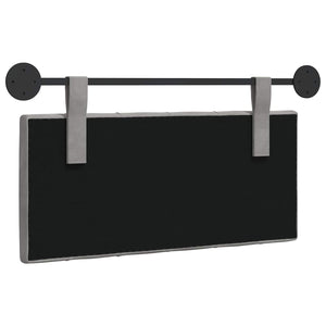 Testata appesa Grigio chiaro 100 x 55 x 7 cm Velluto 42032052