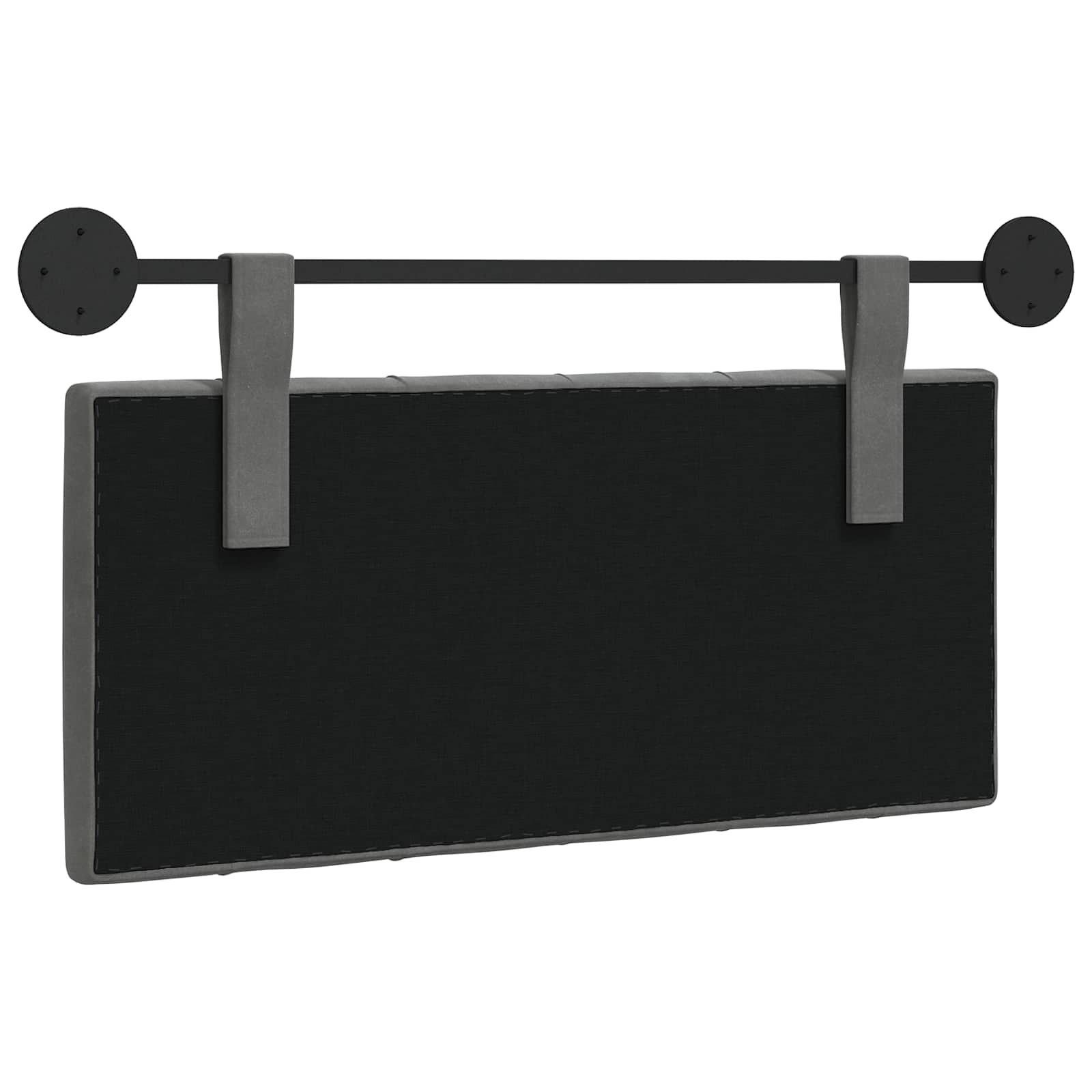 Testata appesa Grigio scuro 100 x 55 x 7 cm Velluto 42032053