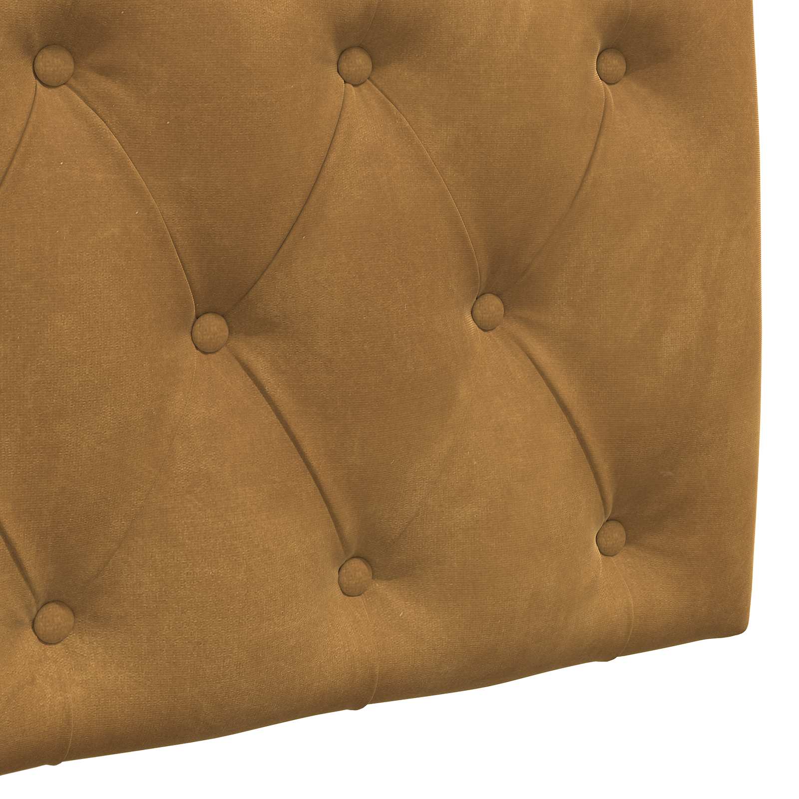 Testata appesa Marrone 110 x 55 x 7 cm Velluto 42032088