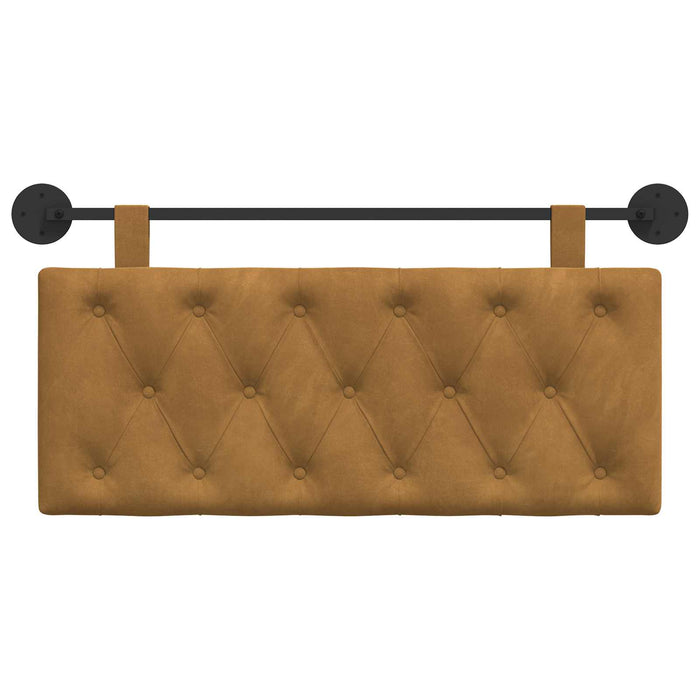 Testata appesa Marrone 110 x 55 x 7 cm Velluto 42032088