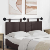 Testata appesa Rigato Marrone Scuro 150 x 55 x 5 cm Tessuto 42032292
