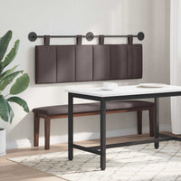 Testata appesa Rigato Marrone Scuro 150 x 55 x 5 cm Tessuto 42032292