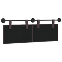 Testata appesa Rigato Marrone Scuro 150 x 55 x 5 cm Tessuto 42032292