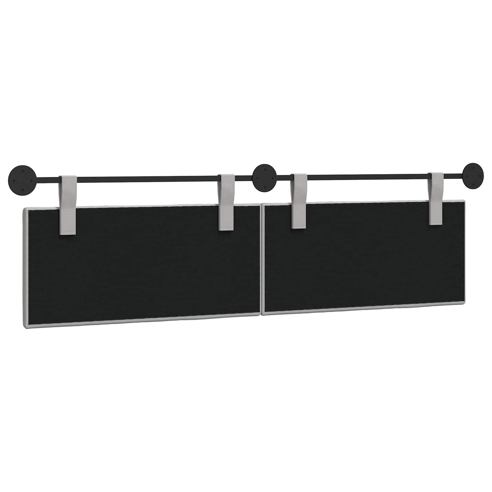 Testata appesa Rigato Grigio Nuvola 170 x 55 x 5 cm Tessuto 42032300