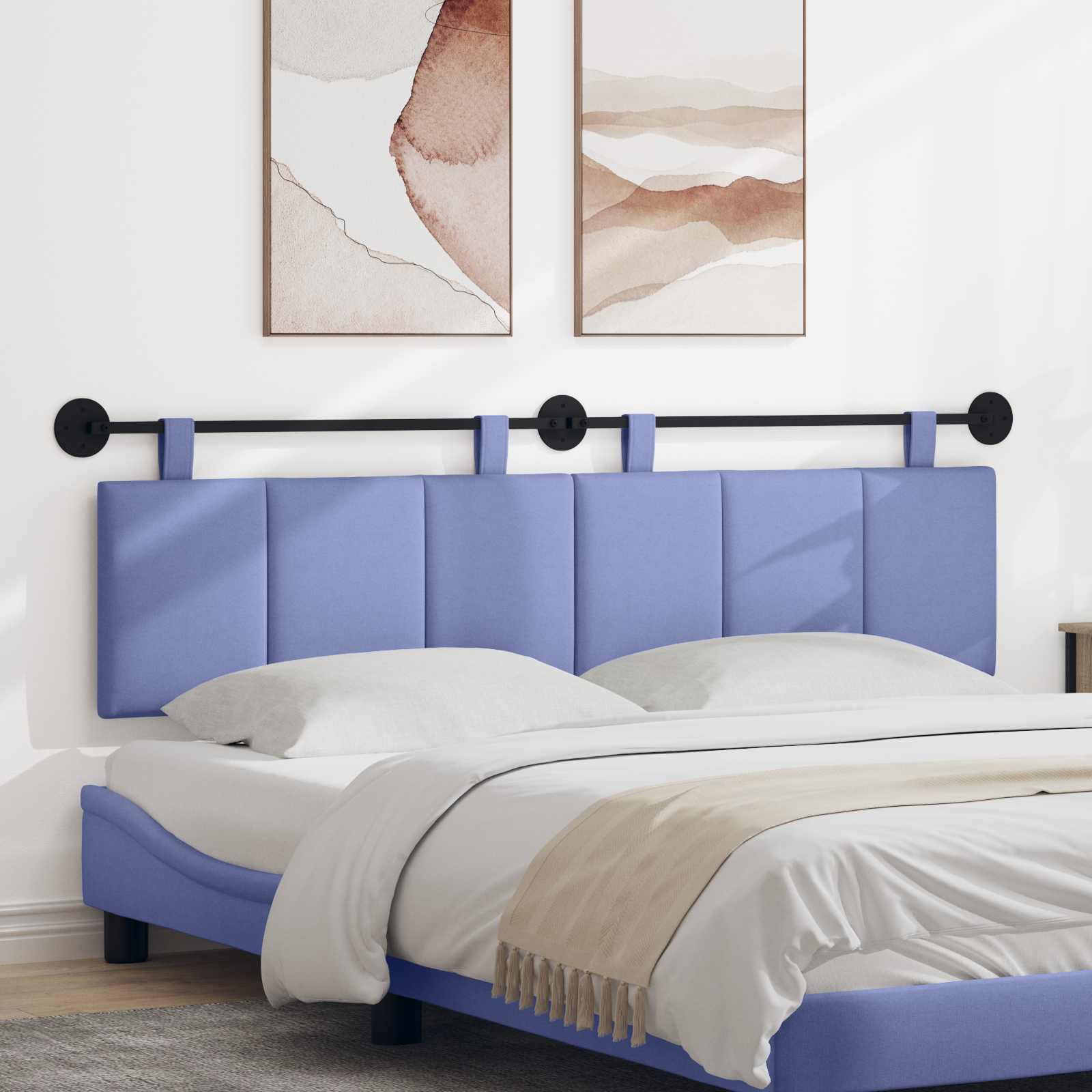 Testata appesa Rigato Blu jeans 190 x 55 x 5 cm Tessuto 42032325