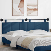 Testata appesa Montaggio a parete Blu 210 x 55 x 5 cm Tessuto 42032335