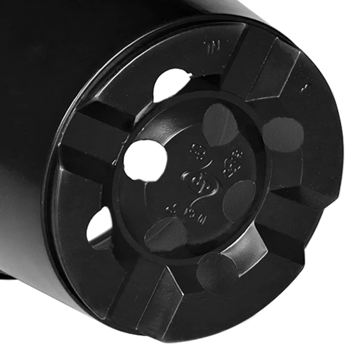 Vaso per Fiori 200 pz-Fioriera Piccola-Contenitore per Piante Nero ? 15 x 12.5 cm Plastica