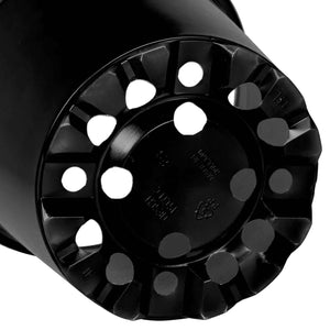 Vaso per Fiori 200 pz-Fioriera Piccola-Contenitore per Piante Nero ? 15 x 13 cm Plastica