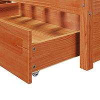 Struttura del letto con cassetto Marrone cerato 120 x 200 cm 3422698