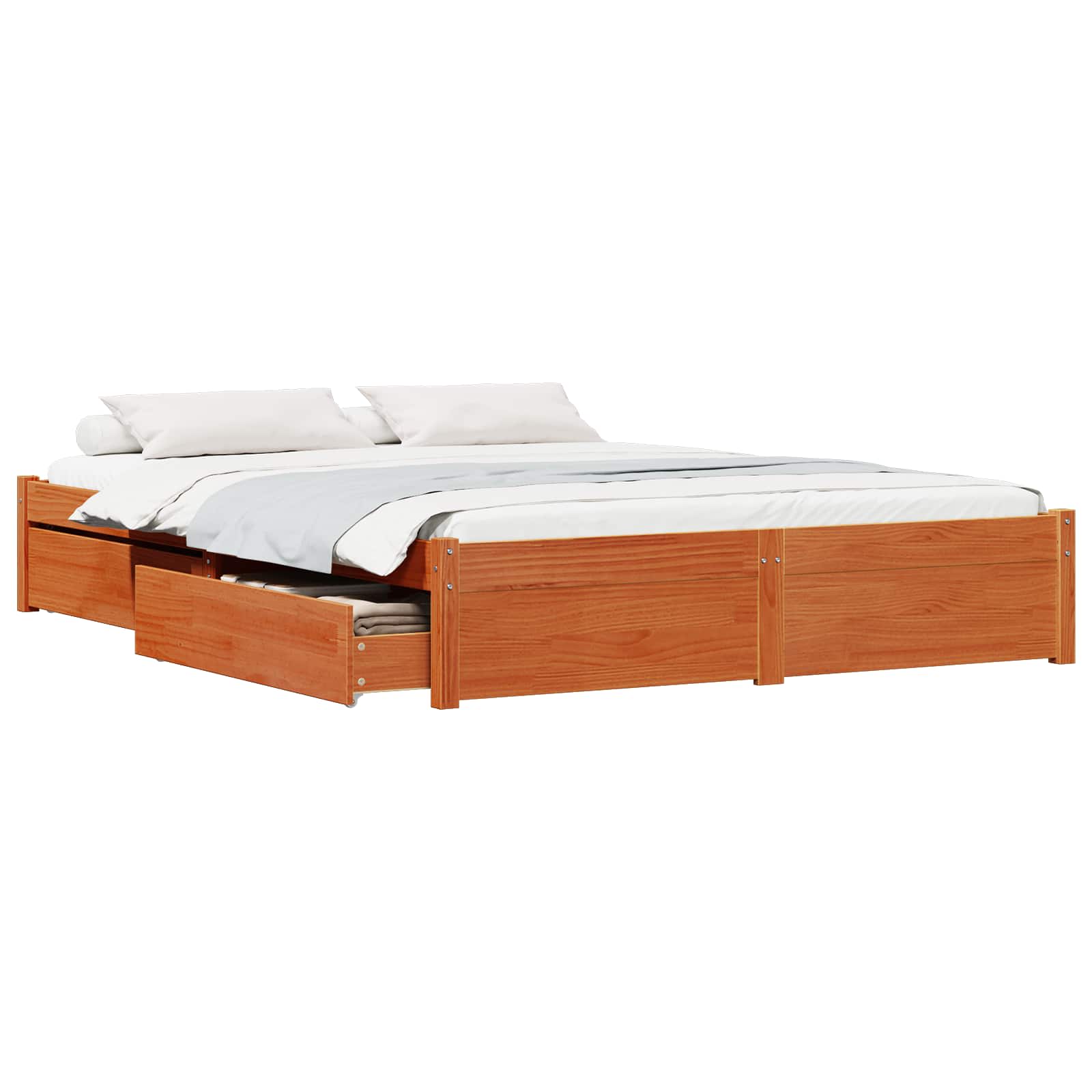 Struttura del letto con cassetto Marrone cerato 120 x 200 cm 3422698