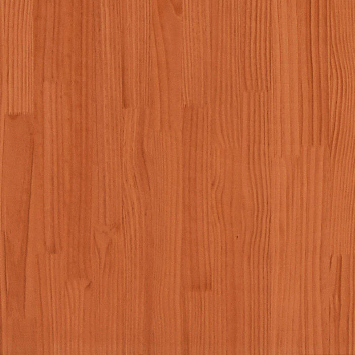 Libreria Struttura Letto Marrone cerato 200 x 200 cm 3422731